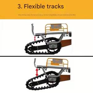 Small Agricultural Climbing Vehicle Single Track Transport Chicken Bus Rural Wood Field Greenhouses Mountain <b>Farm</b> <b>Trailers</b> - Product Image 5