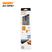JAKEMY JM-OP07 Ensemble de Spudgers Métalliques 3 Pièces en Acier Allié Outils de Démontage avec Poignée Antidérapante pour l'Ouverture de Téléphones et Tablettes