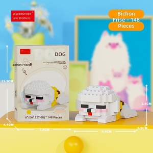 Jouets éducatifs en vente flash, micro-briques, ensemble de blocs de construction en plastique pour enfants, cadeau DIY - Product Image 1