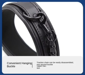 Collare di Bondage per Coppie Concept Brand, Giocattolo Sessuale per Adulti, Restrizione <span class=keywords><strong>al</strong></span> <span class=keywords><strong>Collo</strong></span> in Pelle con Lucchetto per Flirt e Giochi di Ruolo - Product Image 5