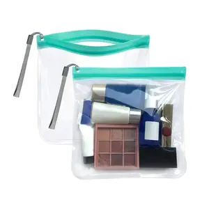 स्पष्ट यात्रा Toiletry बैग हवाई अड्डों की सुरक्षा तरल पदार्थ बैग 20x20cm 100% निविड़ अंधकार और Leakproof