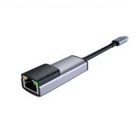 Baru 1000Mbps USB 3.0 Tipe-C RJ45 Adaptor LAN 5Gbps Transfer Data Casing Aloi Aluminium Perlindungan Sirkuit Pendek Tanpa Driver