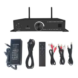 CL-250W(A31) amplificatore Audio Stereo WiFi hi-fi con WIFI2.4G/BT 5.0/ingresso Audio ottico/AUX/H-DMI-nero/argento