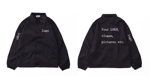 เสื้อแจ็คเก็ตกันหนาวมีฮู้ดสำหรับผู้ชาย,เสื้อโค้ทแจ็คเก็ตมีซิปผ้าไนล่อนสำหรับโค้ช - Product Image 2