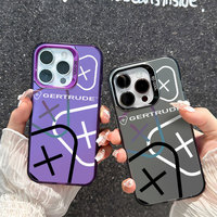 Coque de téléphone colorée avec impression UV IMD pour iPhone Xr Xs 12 13 11 14 15 16 17 Pro Max Coque Vrunk Gertrude Hull