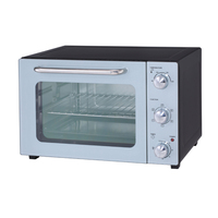 Four à convection électrique multifonction en métal de 28 L avec double vitrage pour usage domestique et hôtelier