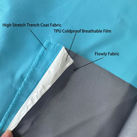 Tela Softshell 3 en 1 con Revestimiento de TPU, 155GSM, 100% Poliéster Tejido, Impermeable, Transpirable y Resistente al Viento para Chaquetas de Exterior, Venta al Por Mayor
