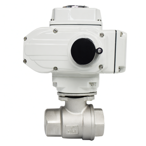 Vente de liquidation B2B COVNA Vanne à bille électrique motorisée à deux voies filetée FNPT Acier inoxydable 304 Type modulant 4-20mA - Product Image 1