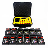 Système LED à 36 canaux pour feux froids ZZY, télécommande sans fil orange-jaune pour équipement de mariage, interrupteur de tir de feux d'artifice à fil de cuivre