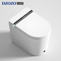 WC intelligent CUPC à design innovant avec lavage automatique, thérapie infrarouge, chasse d'eau automatique et bidet allongé