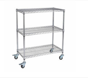 אחסון מתלה מזרן יצרן כרום חוט אחסון מדף מתכת חוט מדף מתלה - Product Image 3