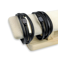 Bracelet NFC moderne en coquille de noix de coco avec boucle magnétique en cuir, 13,56 MHz RFID, pour hôtel, entreprise, bracelet NFC personnalisé, cadeau de mode pour les fêtes