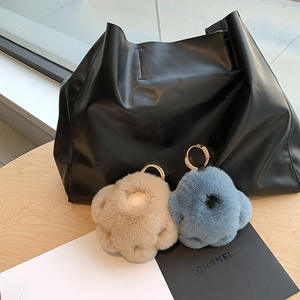 Prezzo di fabbrica vera Rex pelliccia di coniglio luce portachiavi morbido zampa gatto artiglio peluche portachiavi per la ragazza regali per bambini giocattoli auto ciondolo chiave - Product Image 6