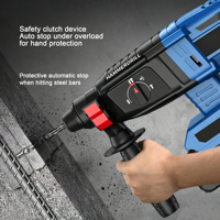 Marteau perforateur rotatif sans fil 21V sans balais pour perçage et démolition de murs en béton – Vente en gros prise en charge