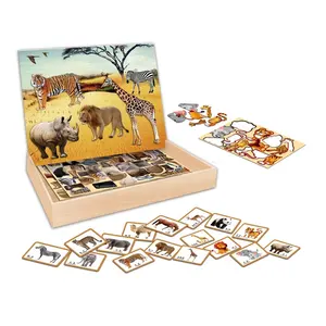 교육 자석 동물 공원 퍼즐 개발 두뇌 전원 어린이 장난감