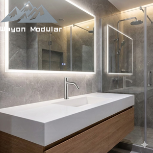 Grifo Mezclador de Agua Fría y Caliente con Superficie Plateada Mate Cepillada Wayon para Proyectos Comerciales - Product Image 6