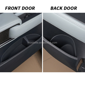 Accessoires intérieurs de <span class=keywords><strong>voiture</strong></span>, boîte de rangement de porte, ensemble de 4 pièces, boîte de rangement de poignée de porte avant et arrière en TPE pour accessoires Byd Leopard 5 - Product Image 3