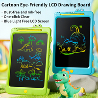 Tablette d'écriture LCD Dinosaure Cartoon pour l'enseignement en classe, bloc de dessin électronique réutilisable 12 pouces pour cadeaux d'enfants