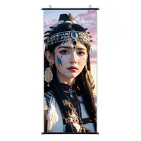 Rouleau mural personnalisé personnalisé rouleau suspendu japon Anime affiche suspendue avec rouleau mural en plastique/aluminium