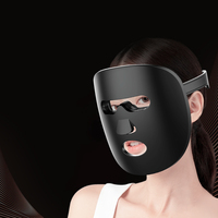 Masque facial LED KKS 7 couleurs pour la luminothérapie, anti-rides et blanchissant, lumière rouge proche infrarouge pour la maison, le travail, les voyages et le yoga
