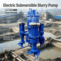 Pompe à sable submersible à haute concentration, anti-colmatage, résistante à l'usure, avec agitateur et moteur électrique pour le traitement des minerais