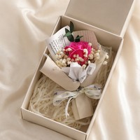 Caja de Regalo con Flores de Jabón Hechas a Mano para el Día de San Valentín, Día de la Madre, Día del Maestro, Graduación, Flores Preservadas al por Mayor