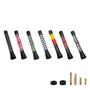 <span class=keywords><strong>Antenne</strong></span> de voiture courte 3'' à gain élevé - <span class=keywords><strong>Antenne</strong></span> de toit décorative à motif drapeau pour <span class=keywords><strong>MINI</strong></span> <span class=keywords><strong>Cooper</strong></span> et véhicules universels (montage facile par vis) - Product Image 1