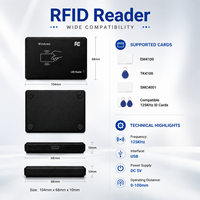 Mesin Pembaca Kartu IC Pintar untuk Kontrol Akses 13.56MHz Frekuensi Tinggi Pembaca RFID Keyfob