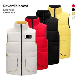 New Arrival Winter Sleeveless Warm Puffer <b>Vest</b> for Men Waistcoat <b>Down</b> Cotton <b>Vest</b> Outdoor in Stock Custom logo <b>Vests</b> for <b>Women</b> - Product Image 3