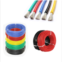 8 10 12 14 16 18 20 22 24AWG kabel kawat silikon inti tunggal fleksibel tembaga timah tahan suhu tinggi