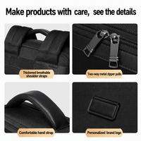 Sac à dos de voyage pour ordinateur portable, avec logo personnalisé, imperméable, en tissu Oxford, avec bretelles rembourrées, pour le bureau et les voyages