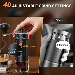 เครื่องบดกาแฟแก้วแบบใช้มือ<span class=keywords><strong>หมุน</strong></span>พร้อมฐานแก้วเครื่องบดกาแฟแบบคลาสสิกสำหรับเดินทาง - Product Image 6