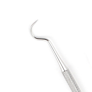 Sonda Dentale a Doppia Estremità con Ago a Gancio in Acciaio Inossidabile, Strumento per la Pulizia delle Macchie Dentali, Strumento per la Cura Dentale di Classe I Bio-CD4116 - Product Image 5