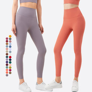 Taille haute pas T ligne collants vêtements d'entraînement actifs Fitness pantalons de sport Scrunch bout à bout femmes Leggings ensemble avec poche - Product Image 3