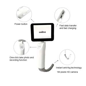 Videolaringoscópio Rígido para Intubação Laringoscopia Kit de Substituição com Câmera - Product Image 6