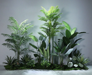 Cây Cọ Bonsai Giả Nhựa Monstera Lá Chuối Nhiệt đới Trong Chậu Màu Xanh Lá Cây Nhân Tạo Cây Thực Vật Cho Nhà Trong Nhà Trang Trí Nội Thất Bán - Product Image 6