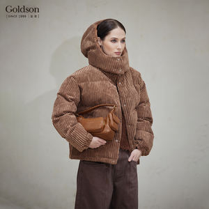 سروال قصير قصير للنساء من غولدسون مع مقاومة للرياح ، ملء 95 مولار بطة بيضاء - Product Image 4