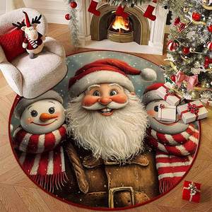 Alfombra redonda de Navidad suave y cómoda para Dove Velvet Cross-Border para Amazon Temu para la celebración del Festival <span class=keywords><strong>Shein</strong></span> lavable - Product Image 6