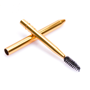 Brosse à cils réutilisable en métal portable pour extensions de cils, brosse à shampoing en mousse, brosse à maquillage de voyage en nylon, applicateur de mascara avec capuchon - Product Image 2