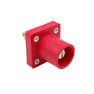 Conector Macho de Montaje en Panel <span class=keywords><strong>Camlock</strong></span> WOINSPODER, Serie <span class=keywords><strong>400</strong></span> <span class=keywords><strong>Amp</strong></span> 600V, 16 M12, Contacto de Latón con Perno Roscado para Distribución de Energía - Product Image 2