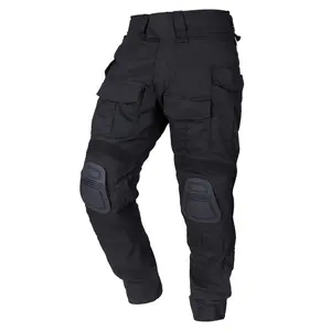 IDOGEAR Hommes G3 Camo Paintball Tactique Pantalon D'extérieur Pantalon De Combat Pantalon De Camouflage Pantalon De Combat avec Genouillères