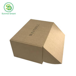 Eco-Vriendelijke Verpakking Met Custom Logo Gegolfd Mailer Postverzending Elektronica Verpakking Papier Bruine Geschenkdoos - Product Image 3