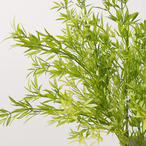 Feuilles et herbes de bambou artificielles, 60 cm de haut, plantes décoratives d'intérieur pour mariage, verdure en plastique pour la maison et les événements - Product Image 2