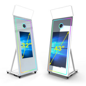 Toptan düğün taşınabilir sahne Selfie sihirli Miroir fotoğraf standında Kiosk makinesi ayna fotoğraf kabini olaylar için - Product Image 2