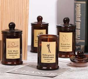 Nieuwe Kleine Theekop Handgemaakte Natuurlijke Soja Kaars Huis Verwarmende Geschenken Esthetische Glazen Pot Luxe Kaars Cadeau Voor Vrouwen - Product Image 4