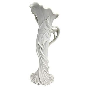 Archaized vaso <span class=keywords><strong>in</strong></span> <span class=keywords><strong>resina</strong></span> Calla Lilly Fanciulla Art Nouveau <span class=keywords><strong>Resina</strong></span> di Marmo Scultoreo Vaso, Bianco - Product Image 2
