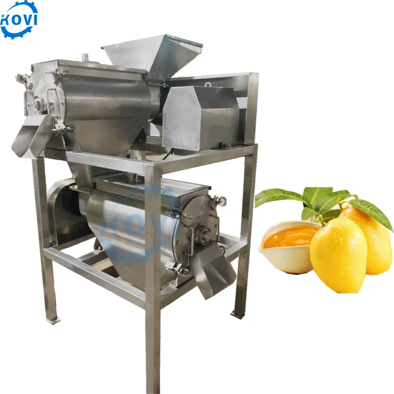 Mango pulper machine mango juice processing extarctor machine industrial frozen fruit mango pulp machine hot sale