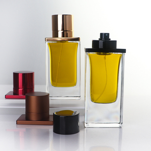 Botellas de Perfume de Vidrio Transparente de Base Gruesa Cuadrada de 50 ml y 100 ml de Alta Calidad con Tapa <span class=keywords><strong>a</strong></span> Presión, con Caja de Regalo - Product Image 3