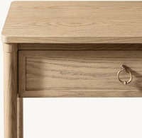 Table console d'intérieur de salon en placage de chêne pour appartement de haute qualité personnalisée et faite à la main