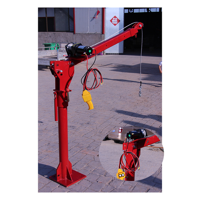 Small Car Crane 1t Fully Automatic with the Car Small Crane 360 Degree Rotation Car Lifting Machine